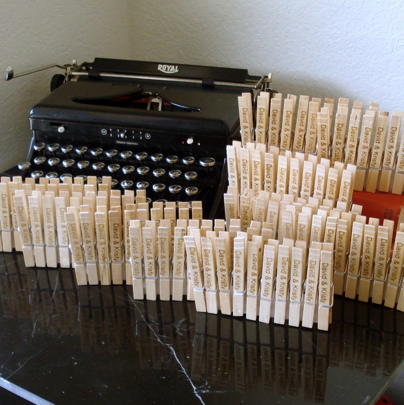 100 Custom Wedding Clips Card Holders Etsy