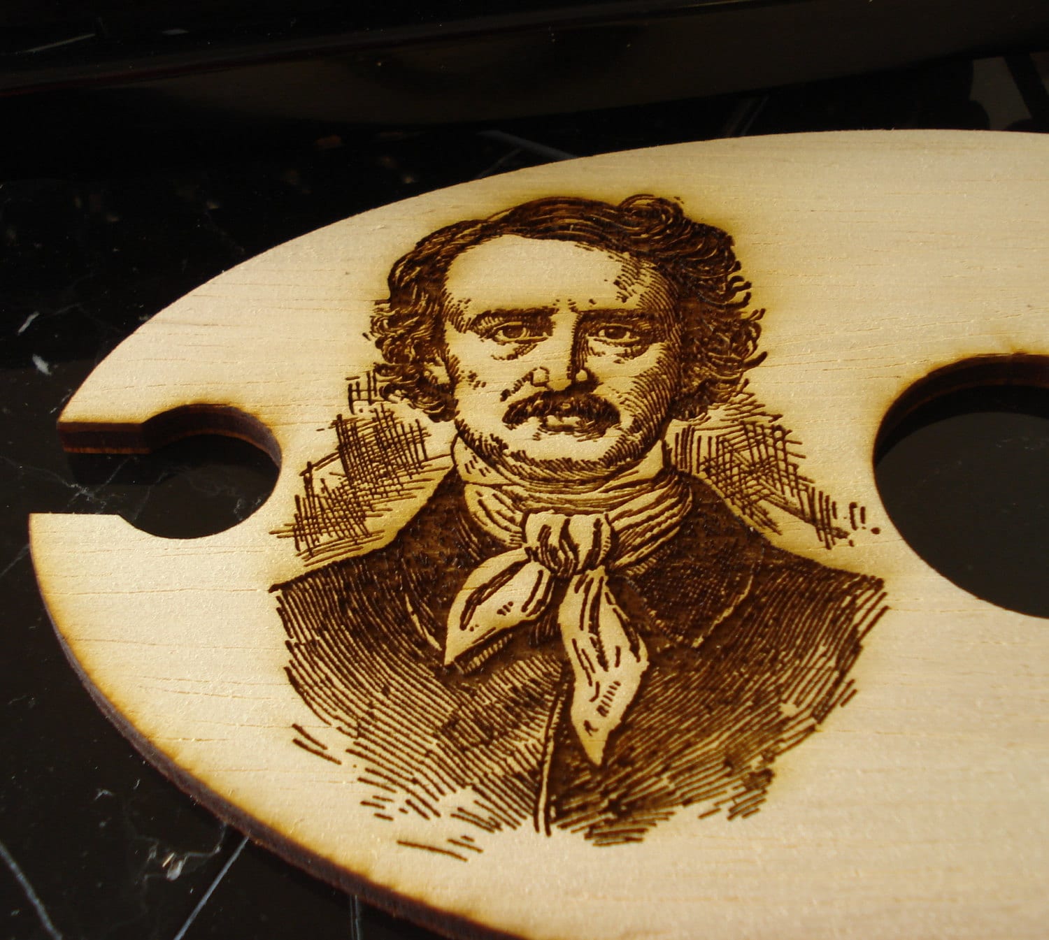 Edgar Allan Poe Wine Glass Holder the Raven Etsy