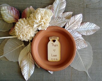 50 Mason Jar Wedding favors Personalized Wood Cut out Mason Jar Favor