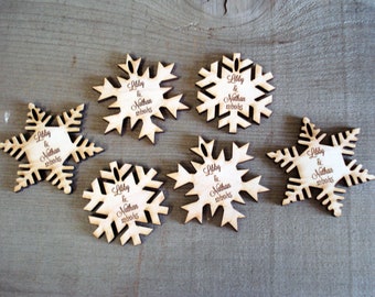 125 Snowflake Wedding Favors