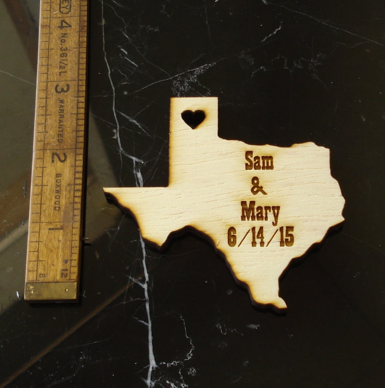 100 Texas Wedding Favors Custom Engraved image 4