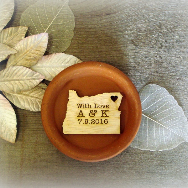 100 Oregon Wedding Favors Custom Engraved Portland wedding