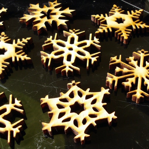 Snowflake Ornaments set of 10