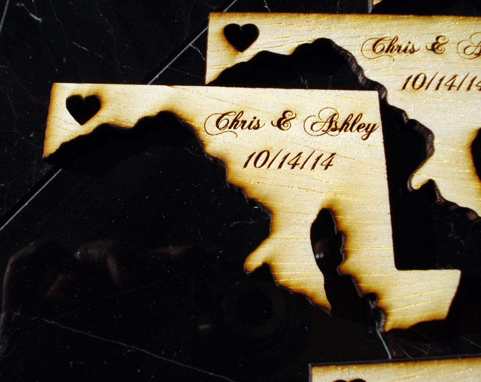 100 Maryland State Wedding Favors Custom Engraved Etsy