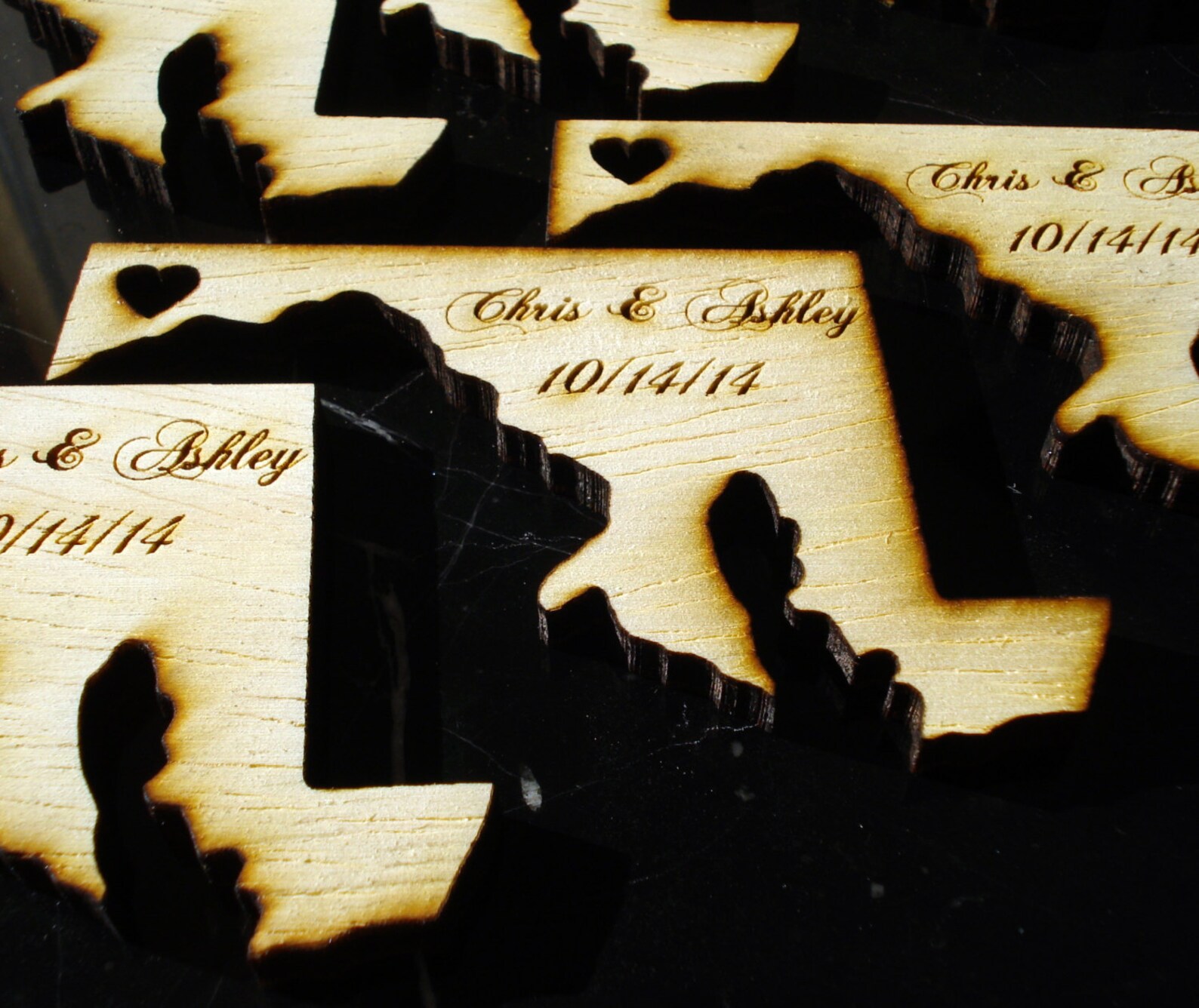 100 Maryland State Wedding Favors Custom Engraved Etsy