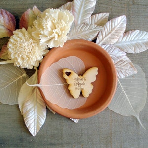 Wood Butterfly Wedding Favors 100 pieces Butterflies table decoration custom wedding favors image 5