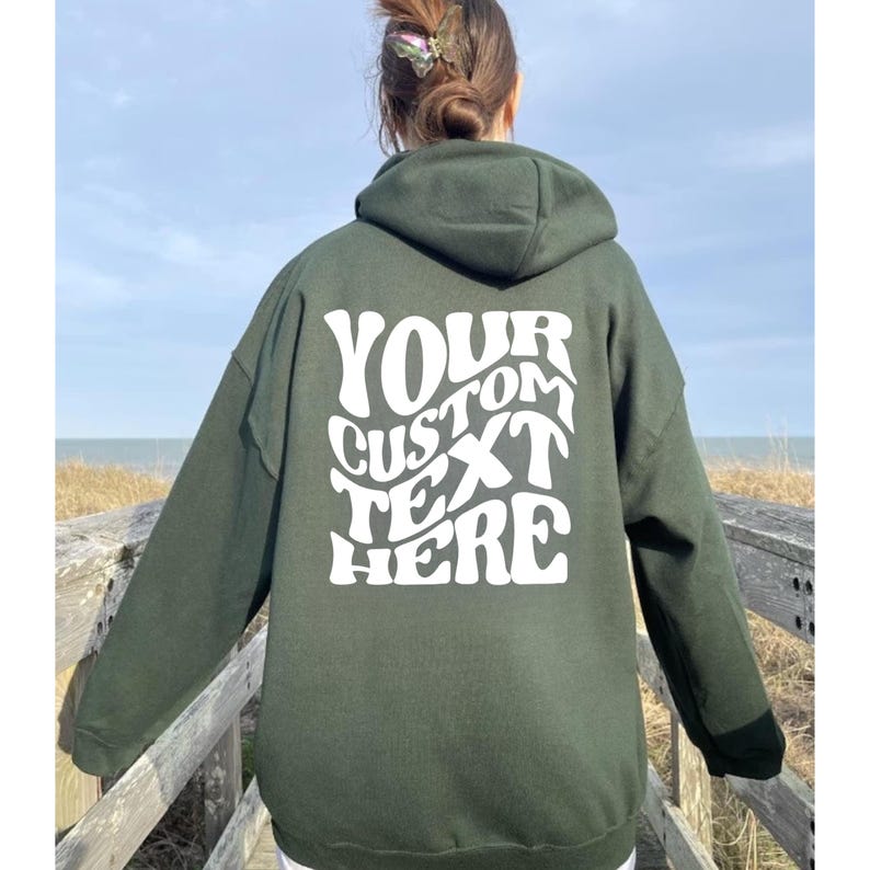 Wavy font hoodie