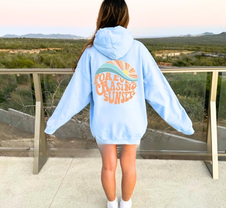 wavy word hoodie