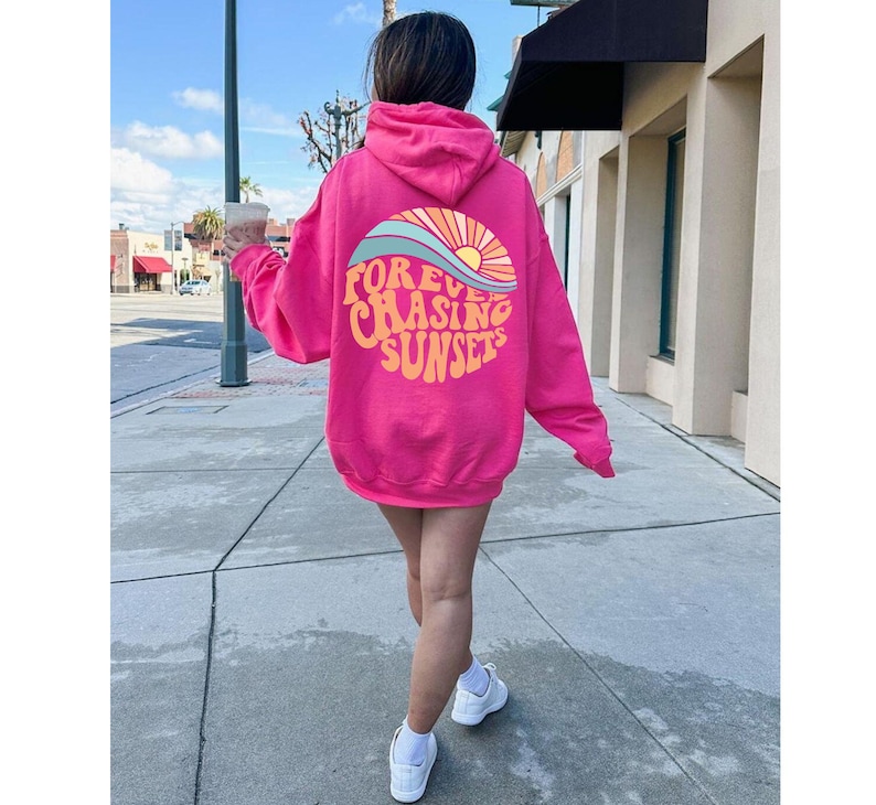 wavy word hoodie
