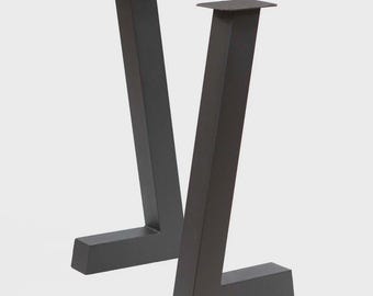 28&quot;H, L-Shaped Console Table Legs