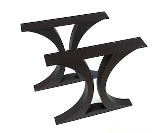 28"H x 28"W Flowy X-Shaped Dining Table Legs