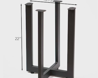 22"H, End Table Base, R Cross Shape