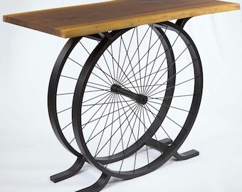 34"H, Wheel-shaped Entryway Table Base