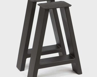 16"H, A-Frame Metal Bench Table Legs