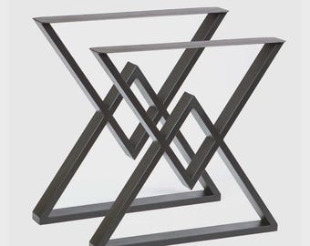 Patas de mesa de comedor de 28" de alto, forma de diamante