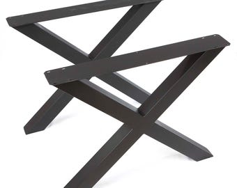 28"H x 34"H, X-Shaped Dining Table Legs, Extra Wide