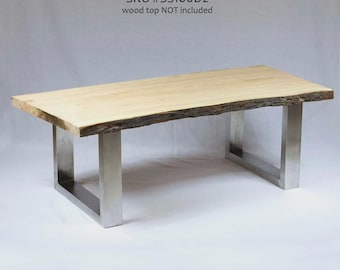 16"H x 20"W, Stainless Steel Coffee Table Legs