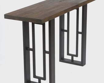 28"H, Entryway Console Table Legs, Muntin Shape
