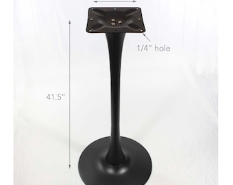 Base de mesa alta con forma de tulipán de 41,5" de altura.