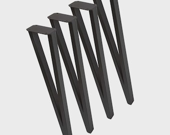 22"H, Box Hairpin Side Table Legs, Set of 4