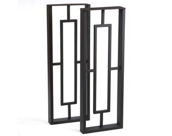 14"W x 40"H, Muntin Shaped Bar Height Table Legs