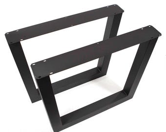 H28" x W34" Extra Wide Reverse Trapezoid Dining Table Legs, 1 Pair