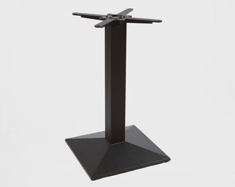 Base de mesa de bistró cuadrada de hierro fundido de 28" de alto