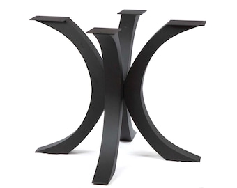 28"H x 34.5"D Flowy Butterfly Shaped Round Dining Table Base