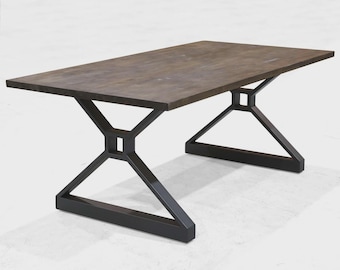 28"H x 34"W, Extra Wide Stretcher Dining Table Legs