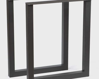 28"H x 23"W, Office Desk Table Legs, U Shape