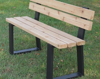 Aluminum Trapezoid Shaped Bench Legs With Backrest