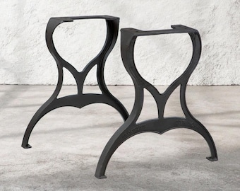 28"Wx28"H Cast Iron Table Legs For Dining Table