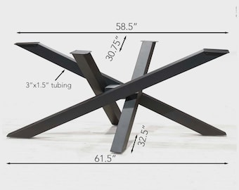 28"H, Dining Table Legs, straw-bundle-shaped