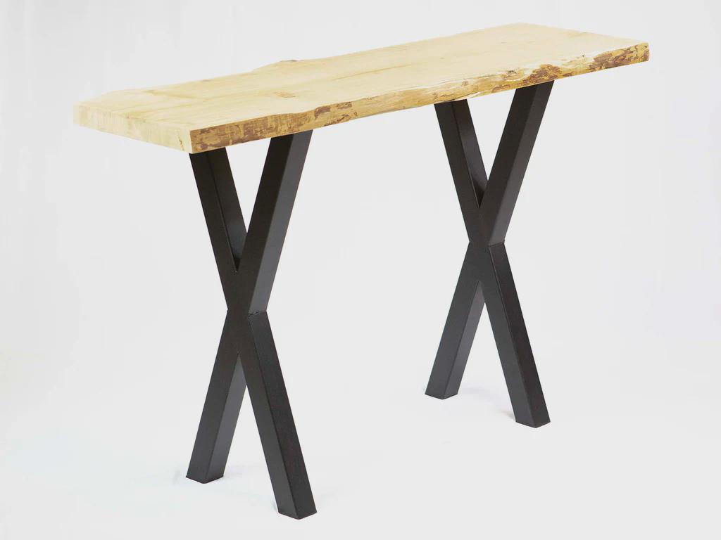 28"H x12"W, Console table legs, X Shape