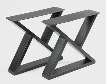 18"W x 16"H , Coffee Table legs, Z Shape