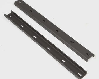 Soporte de canal en C de acero para tablero de mesa, juego de 2