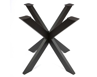 W34" x H28", Round Dining Table Legs, Starburst Spider Shaped