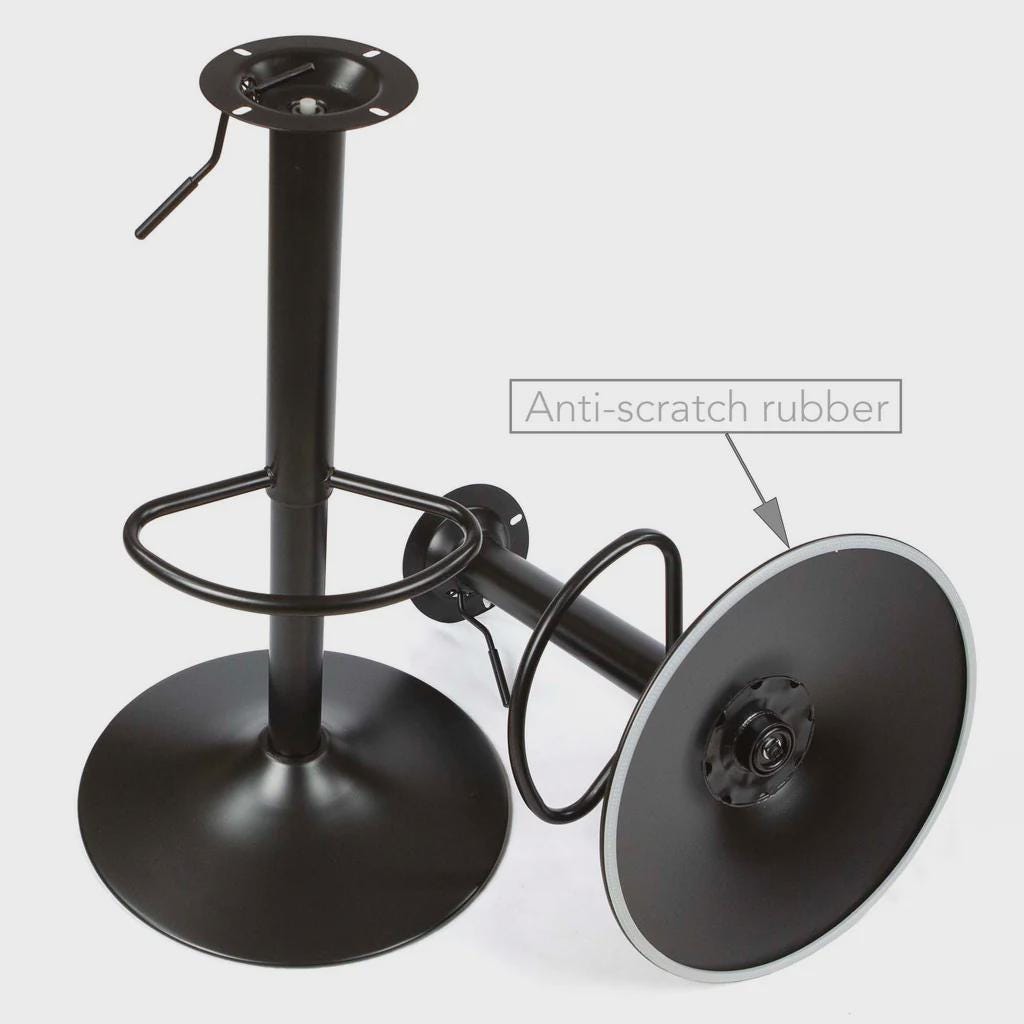 Leg Protectors Bar Stool Base Rubber Ring Replacement Small