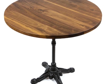 30'' Solid Black Walnut Round Table Top