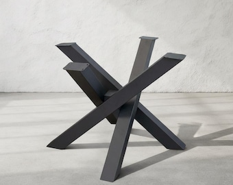 28"H, Round Dining Table Legs, Straw Bundle Shaped