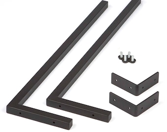 28"H, Entryway Console Table Legs with Wall Mounting Brackets