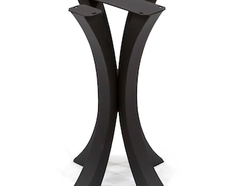 H22" Curved Butterfly Shaped Side Table Base