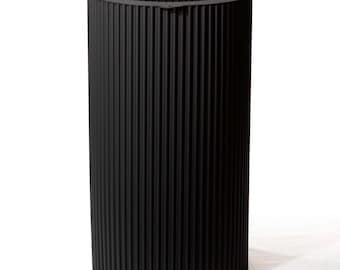 28"H x 16.5"D, Fluted Round Dining Table Base