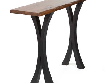 Patas de mesa de sofá curvas en forma de X de 34" (1 par)