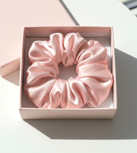 Luxury Designer Style Hair Tie Scrunchie New Amazon.com : BBTO 12 Pieces 4.3 Inch Satin Hair Scrunchies  main image 2