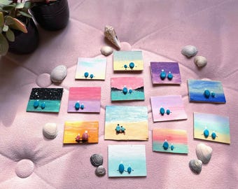 Handmade Magnet.Kunst Magnet. Einmalig schöner Magnet. Niedlicher Magnet. Kunst von Kind.  Kleiner Magnet. Kühlschrankmagnet.Pastell Magnet.Küchenaccessoires