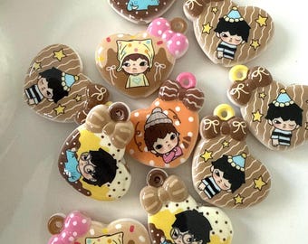 Character Focal Beads for Pens/Keychains – 10 Pack Craft Supplies