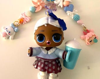 Llavero de muñeca Loll delicado hecho a mano