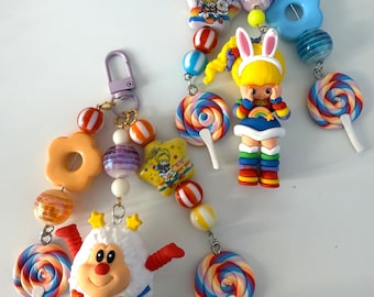Handmade Rainbow Bright & Twink Keychain
