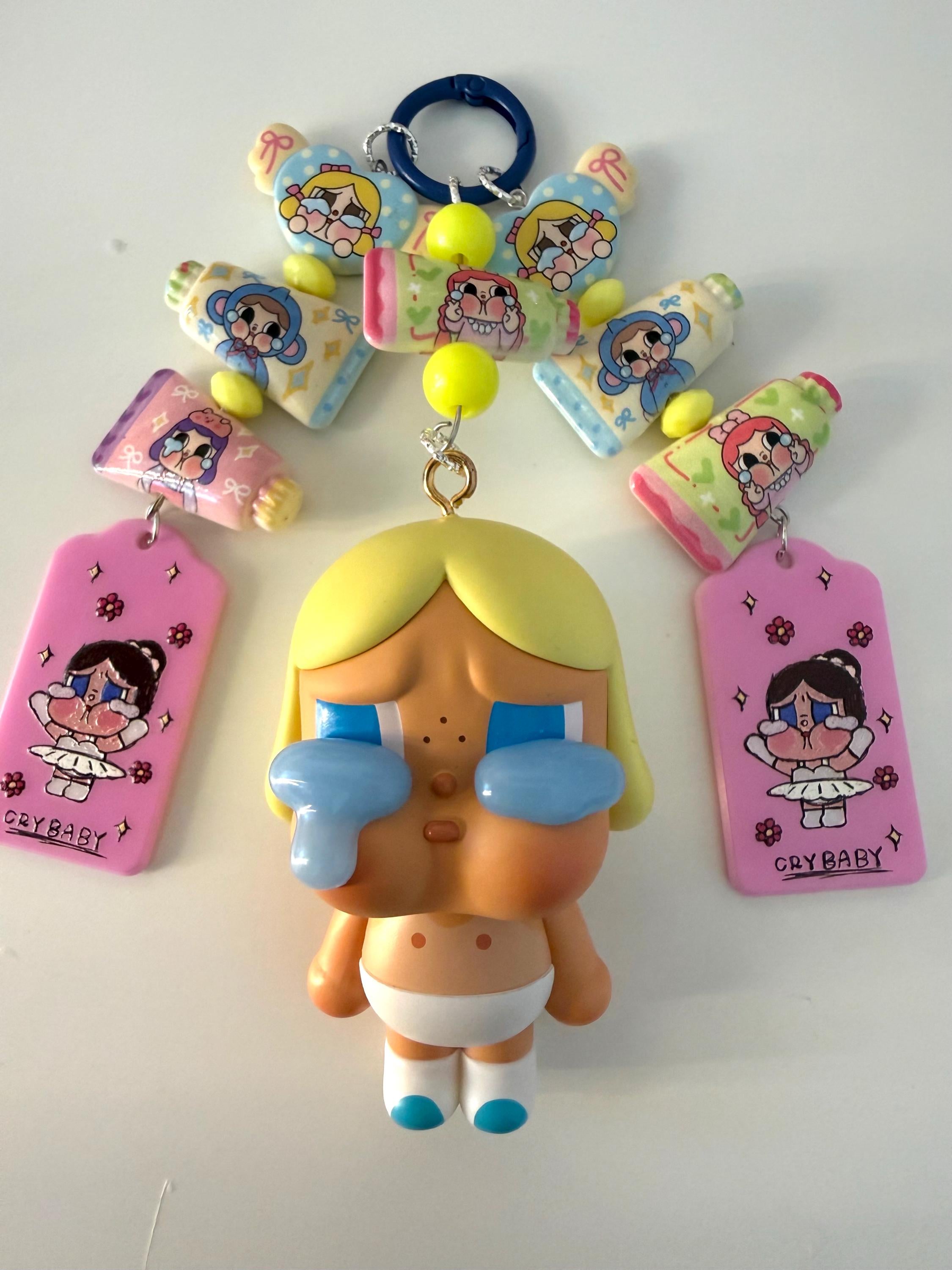 CRYBABY クライベイビー　フィギュア　キーホルダー　チャーム Crybaby popmart keychain - Etsy 日本
